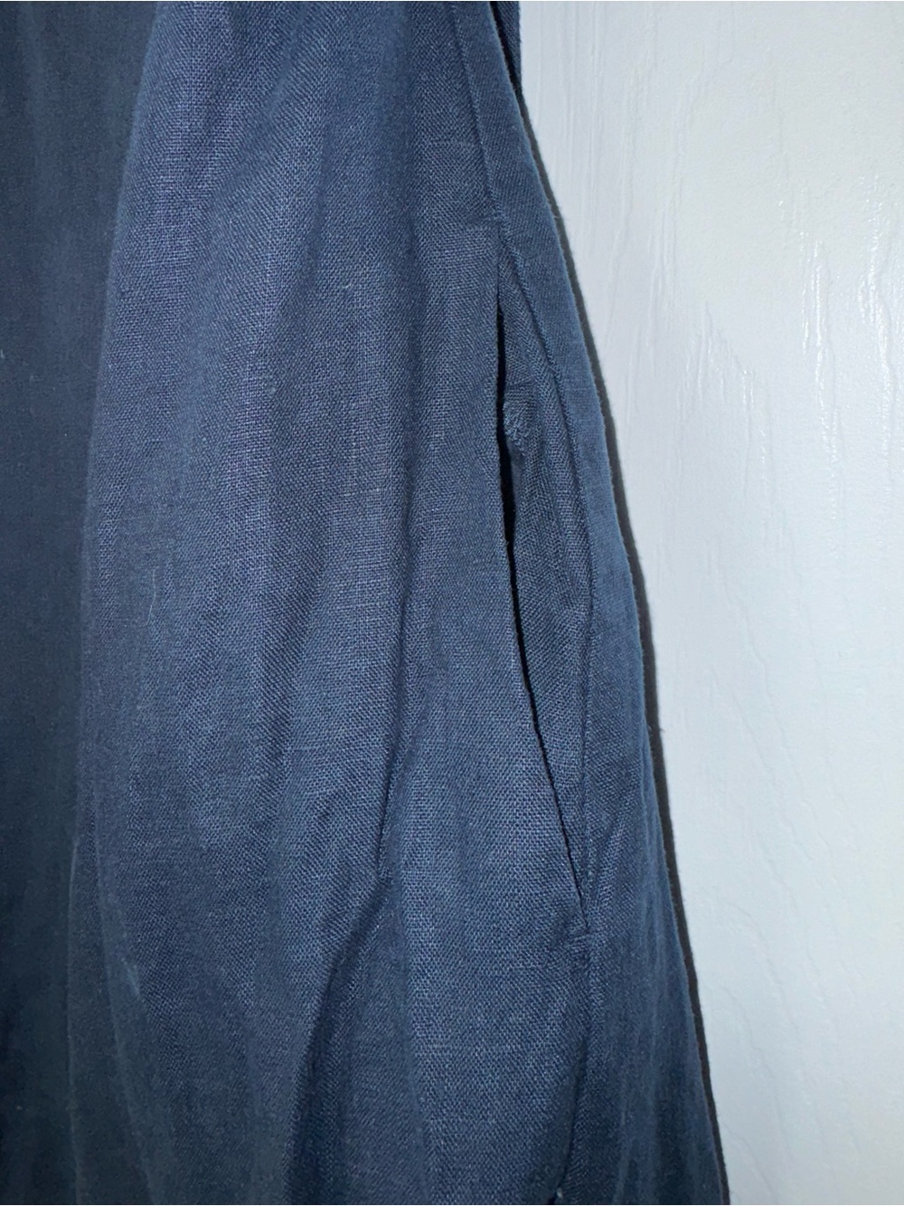Abercrombie and Fitch Premium Linen Bow Back Maxi Dress - Picture 7 of 11